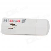 DVB-T USB Mini Digital TV SDR FM+DAB Radio Tuner Receiver - White