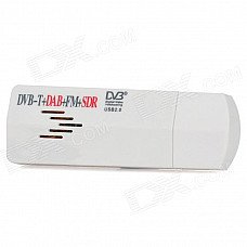 DVB-T USB Mini Digital TV SDR FM+DAB Radio Tuner Receiver - White DVB-T USB Mini Digital TV SDR FM+DAB Radio Tuner Receiver - White