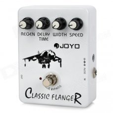 Joyo JF-07 True Bypass Classic Flanger Guitar Effect Pedal - White Joyo JF-07 True Bypass Classic Flanger Guitar Effect Pedal - White