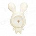 Cartoon Suction Cup Pig Nose Rabbit Toy - White + Pink