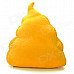 Creative Poo-Poo Style Plush Throw Pillow - Yellow