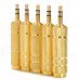 3.5mm Male to 6.35mm Female Audio Connection Adapters - Golden (5 PCS)