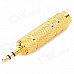 3.5mm Male to 6.35mm Female Audio Connection Adapters - Golden (5 PCS)