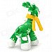 Cute Giraffe Style Short Plush Doll Toy - Green + White + Yellow