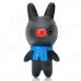 Cute Cartoon Dog Shaped Plastic Suction Cup - Black + Red + Blue