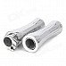 22mm Motorcycle Zinc Alloy Plating Handle Grip Covers - Silver (2 PCS) 22mm Motorcycle Zinc Alloy Plating Handle Grip Covers - Silver (2 PCS)
