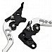Universal Bike / Motorcycle Aluminum Brake Lever - Black + Silver (2 PCS)