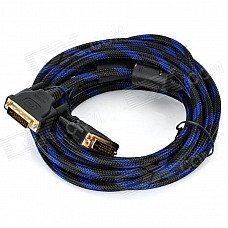 X121103 DVI-D (24+1) Male to Male Digital Cable - Black + Blue (500cm) X121103 DVI-D (24+1) Male to Male Digital Cable - Black + Blue (500cm)