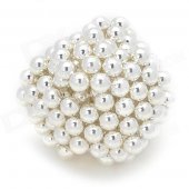5mm Neodymium Magnet Sphere DIY Puzzle Set - Silver White (216 PCS)