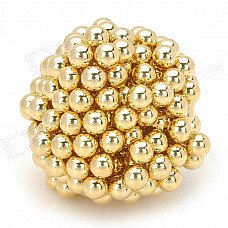 5mm Neodymium Magnet Bead DIY Puzzle Set - Golden (216 PCS)