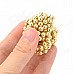 5mm Neodymium Magnet Bead DIY Puzzle Set - Golden (216 PCS)