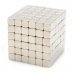 5mm Neodymium Magnet Cube DIY Puzzle Set - Silver (216 PCS)
