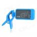 AROMA AT-100 Clip-On Tuner for Guitar / Bass / Violin / Ukulele - Blue + Black (1 x CR2032)