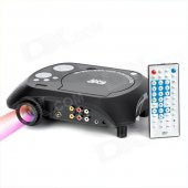 TS-3680 Portable DVD Home Theater Projector w/ SD / Speaker - Black + Silver