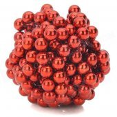 5mm Neodymium Magnet Sphere DIY Puzzle Set - Red (216 PCS)