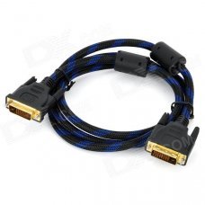 X121101 DVI-D (24+1) Male to Male Digital Cable - Black + Blue (150cm) X121101 DVI-D (24+1) Male to Male Digital Cable - Black + Blue (150cm)