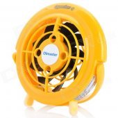 OImaster Mini USB Plastic Fan - Yellow + Black