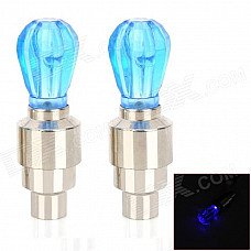 Motorcycle 4.5W 5lm LED Blue Light Tire Lamps - Blue + Silver (3 x AG10 / 2 PCS) Motorcycle 4.5W 5lm LED Blue Light Tire Lamps - Blue + Silver (3 x AG10 / 2 PCS)