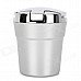 Chromium Plating Cup Shaped Ashtray Dust Bin w/ Blue LED Light for Car - Grey + Silver (1 x CR2032) Chromium Plating Cup Shaped Ashtray Dust Bin w/ Blue LED Light for Car - Grey + Silver (1 x CR2032)