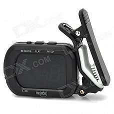 T-40 1.5" LCD Clip Style Digital Chromatic Tuner for Violin / Guitar / Bass - Black T-40 1.5" LCD Clip Style Digital Chromatic Tuner for Violin / Guitar / Bass - Black