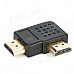 Right Angle HDMI Male to Male Adapter - Black + Golden Right Angle HDMI Male to Male Adapter - Black + Golden