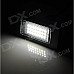 HY-E82 E88 3W 168lm 24-SMD 3528 SMD LED White Light License Plate Lamps for BMW (DC 12~30V / 2PCS)