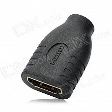 Micro HDMI Female to HDMI Female Adapter - Black Micro HDMI Female to HDMI Female Adapter - Black