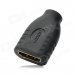 Micro HDMI Female to HDMI Female Adapter - Black Micro HDMI Female to HDMI Female Adapter - Black