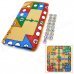 Flight Chess Game PE Cotton Mat w/ Transparent Dice - Multicolor (75 x 79cm)