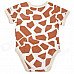 DOOMAGIC Giraffe Style Costume w/ Hat for Children - White + Brown