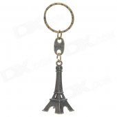 Eiffel Tower Zinc Alloy Keychain - Bronze