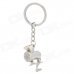 Meat Grinder Zinc Alloy Keychain - Silver