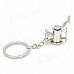 Meat Grinder Zinc Alloy Keychain - Silver