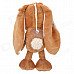 1259 Cute Long Ears Rabbit Style Soft Plush Doll Toy w/ Suction Cup - Brown