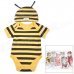 DOOMAGIC Cute Bee Style Costume w/ Hat for Children - Yellow + Black DOOMAGIC Cute Bee Style Costume w/ Hat for Children - Yellow + Black