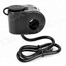 Universal DC 12V Motorcycle / Car Power Charging Socket - Black Universal DC 12V Motorcycle / Car Power Charging Socket - Black