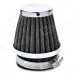 Mushroom Head Style Stainless Steel Motorcycle Air Filter for ATV / Off-Road - Silver + Black (54mm) Mushroom Head Style Stainless Steel Motorcycle Air Filter for ATV / Off-Road - Silver + Black (54mm)