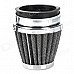 Mushroom Head Style Stainless Steel Motorcycle Air Filter for ATV / Off-Road - Silver + Black (54mm) Mushroom Head Style Stainless Steel Motorcycle Air Filter for ATV / Off-Road - Silver + Black (54mm)