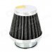 39mm Diameter Steel Wire Mesh Air Filter for Motorcycle / Off-road Vehicle - Silver + Black 39mm Diameter Steel Wire Mesh Air Filter for Motorcycle / Off-road Vehicle - Silver + Black