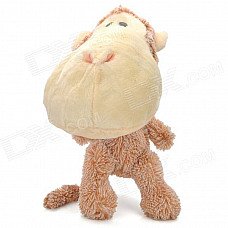 Cute Plush Long Mouth Monkey Doll Toy - Brown + Beige Cute Plush Long Mouth Monkey Doll Toy - Brown + Beige