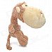 Cute Plush Long Mouth Monkey Doll Toy - Brown + Beige Cute Plush Long Mouth Monkey Doll Toy - Brown + Beige