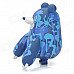 121202 Scribble Pattern Cute Large Claw Bear Toy - Blue