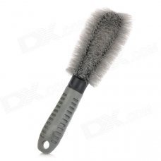 Car Vehicle Cleaner Wheel Tire Brush - Grey + Black Car Vehicle Cleaner Wheel Tire Brush - Grey + Black
