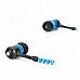 KingTime KT-11Bzip Noise-isolation Stylish In-Ear Earphones - Blue + Black (3.5mm Plug / 120cm) KingTime KT-11Bzip Noise-isolation Stylish In-Ear Earphones - Blue + Black (3.5mm Plug / 120cm)