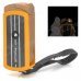 FOCUS F059 Rotary Aluminum Alloy + Plastic Windproof Butane Gas Jet Lighter - Golden Rod + Black