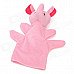 Cute Elephant Animal Shaped Soft Cloth Hand Puppet - Pink