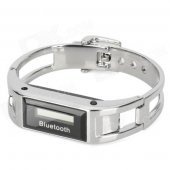 Q-D68 Bluetooth v1.2 Bracelet Watch - Silver + Black