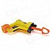 Manual Launch Outdoor Indoor Sponge Ball Gun Toy for Kids - Yellow + Orange + Black