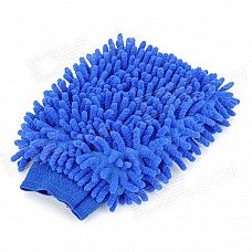 XSY001 Double-Faced Elastic Chenille Fiber Car Washing Gloves - Blue XSY001 Double-Faced Elastic Chenille Fiber Car Washing Gloves - Blue