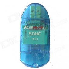 kawau C206 Ceramic Printing Pattern High Speed USB 2.0 SDHC / SD - Blue kawau C206 Ceramic Printing Pattern High Speed USB 2.0 SDHC / SD - Blue